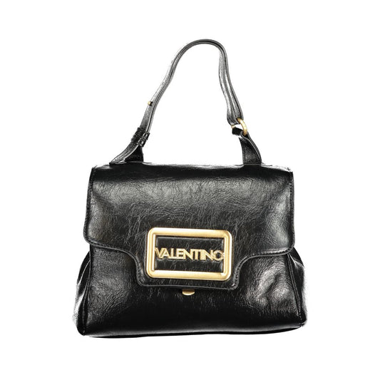 Nero Poliuretano Women Bag With Adjustable Handle