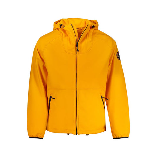 Orange Polyester Shell Jacket