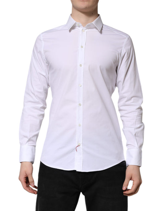 White GOLD Long Sleeve Dress Formal Shirt