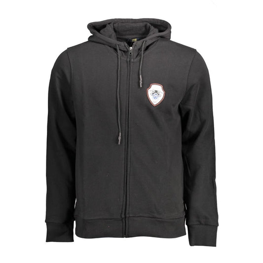 Black Cotton Men's Hoodie