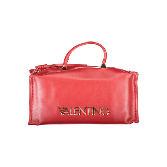 Rosso Poliuretano Womens Bag with Handles and Shoulder Strap