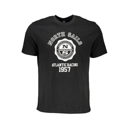 Black Cotton Men T-Shirt