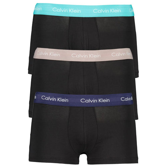 Black Cotton Men's Boxer Brief