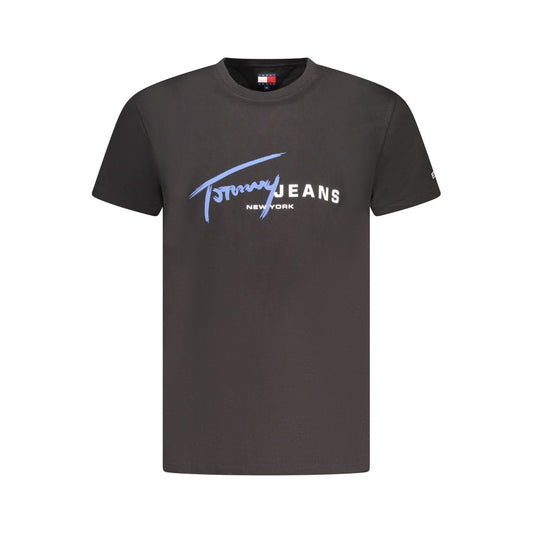 Black Cotton Men's T-Shirt