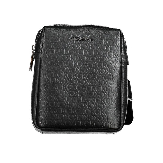 Nero Polyurethane Men Shoulder Bag