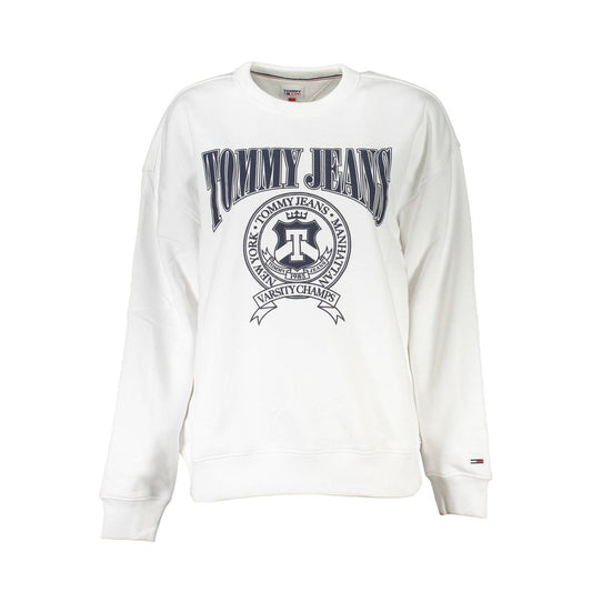 Bianco Cotton Women Sweatshirt