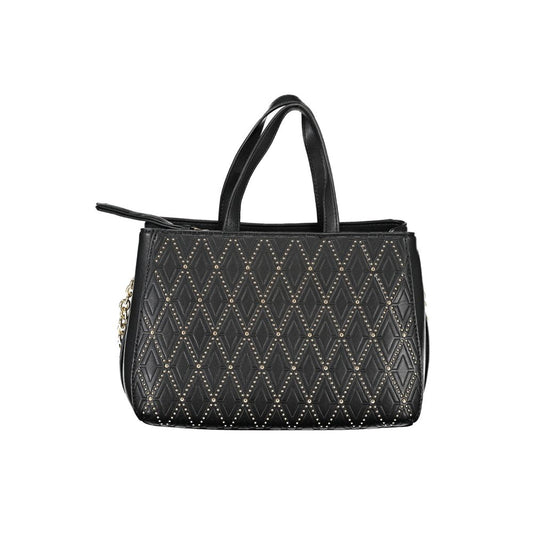 Nero Poliuretano Donna Bag with Adjustable and Removable Strap