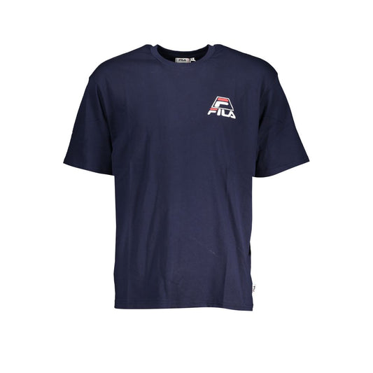 Blue Cotton Men's T-Shirt