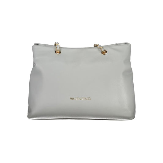 Gray Polyurethane Women Bag