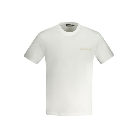 White Cotton Men's T-Shirt