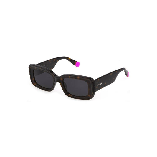 Brown Plastic Women's Sunglass