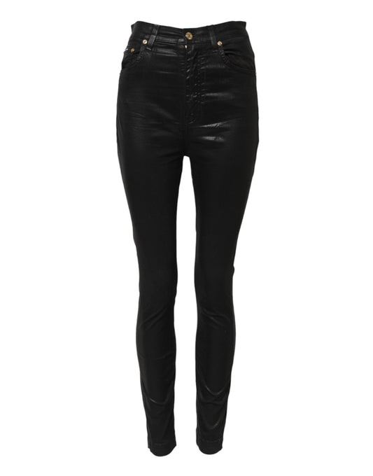 Black GRACE High Waist Skinny Denim Jeans