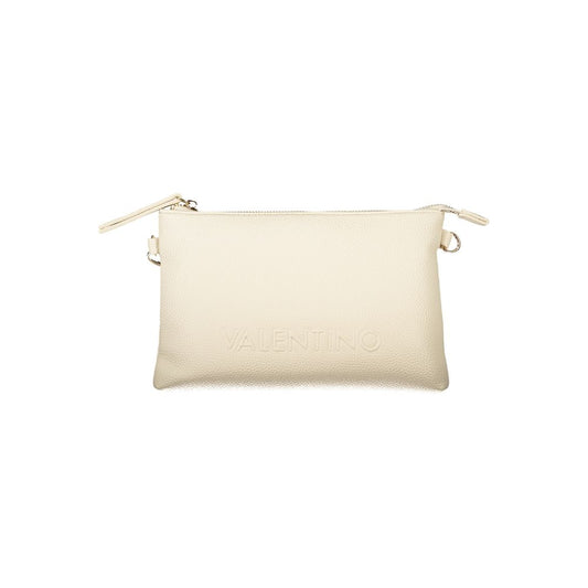 Beige Polyurethane Women's Bag