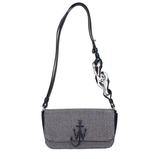 Blue Fabric Shoulder Bag