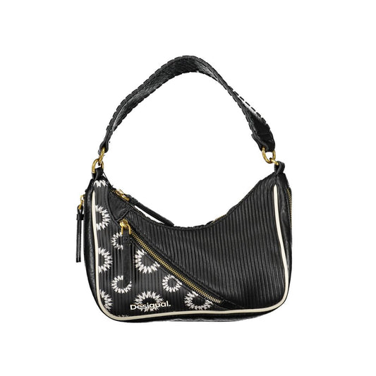 Black Polyethylene Shoulder Bag