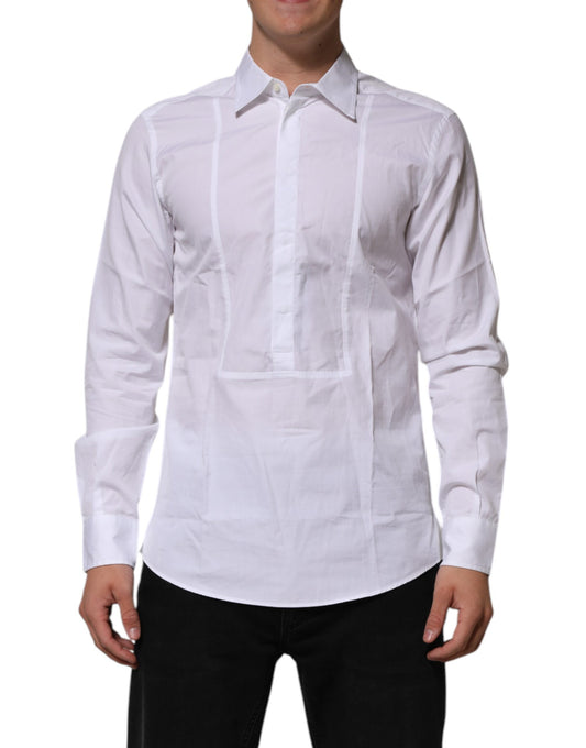 White Poplin Cotton Formal Men Dress Shirt
