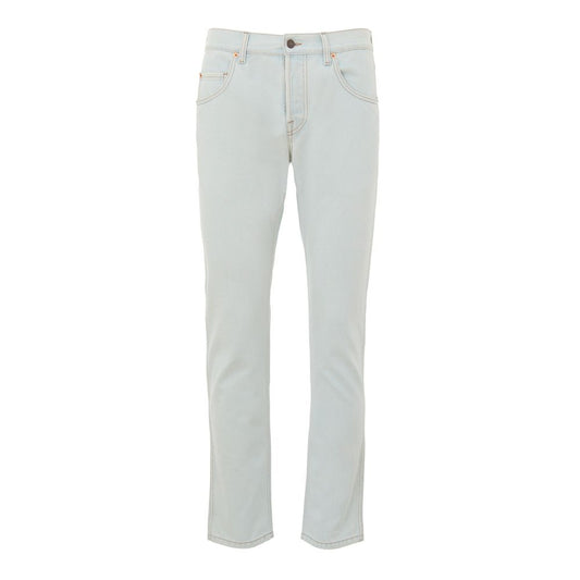 Blue Cotton Relaxed Fit Jeans