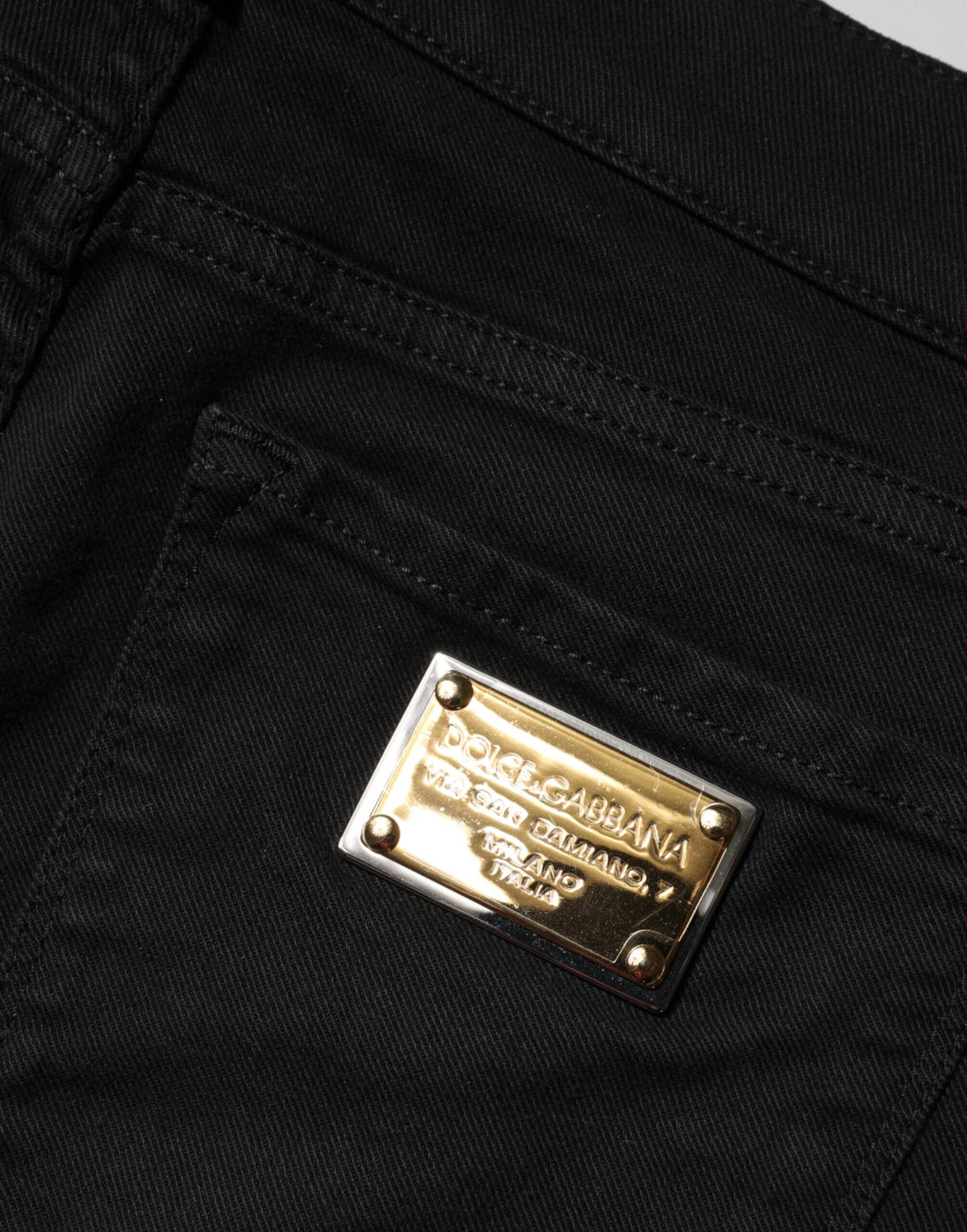 Black Cotton Skinny Mid Waist Denim Jeans