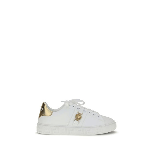 White Calf Leather Bos Taurus Low Top Sneakers