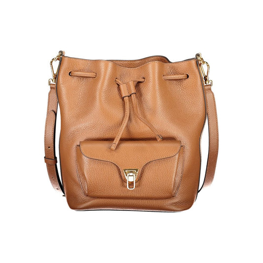 Marrone Leather Women Bucket Bag