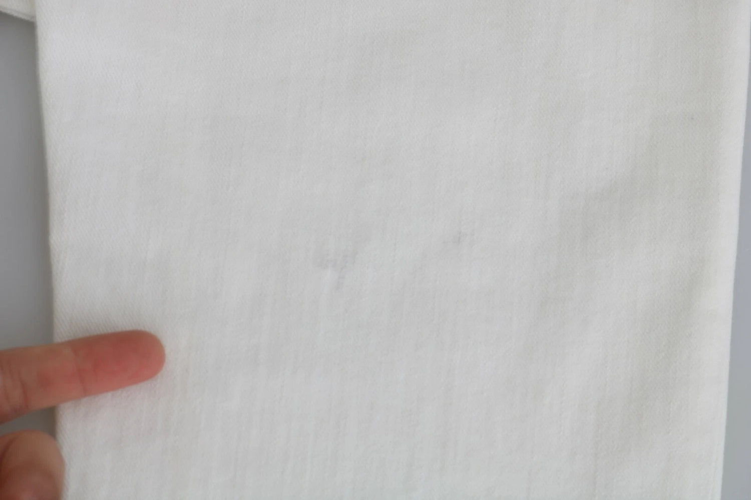 White Cotton Slim Fit Mid Waist Skinny Trouser Jeans