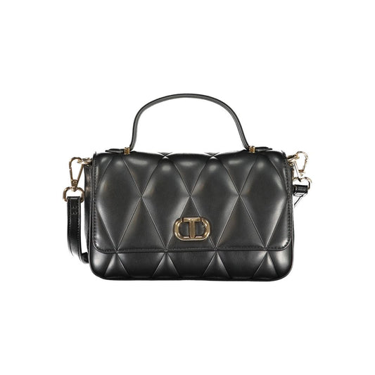 Nero Polyurethane Women's Shoulder Bag
