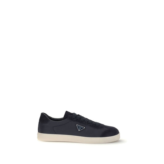 Blue Polyamide Low Top Sneakers