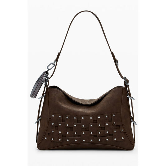 Marrone Poliuretano Women Handbag