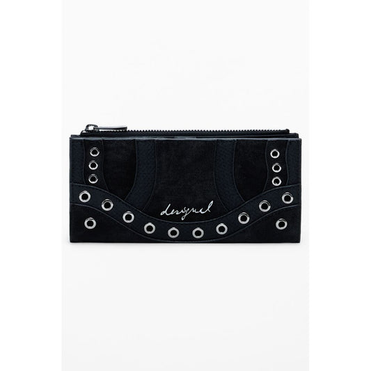 Black Polyethylene Women Wallet