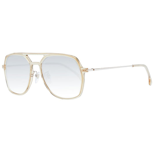 Beige Acetate & Plastic Sunglasses