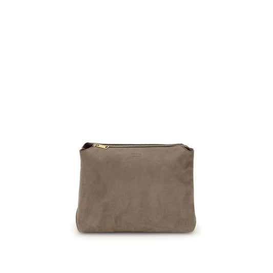 Beige Calf Leather Bos Taurus Shoulder Bag
