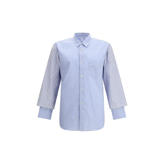 Light Blue Cotton Pattern Shirt