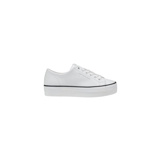 Black And White Leather Platform Sneakers