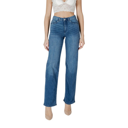 Blue Cotton Relaxed Fit Jeans