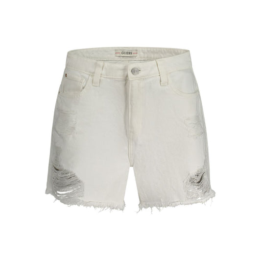 White Cotton Women's Short