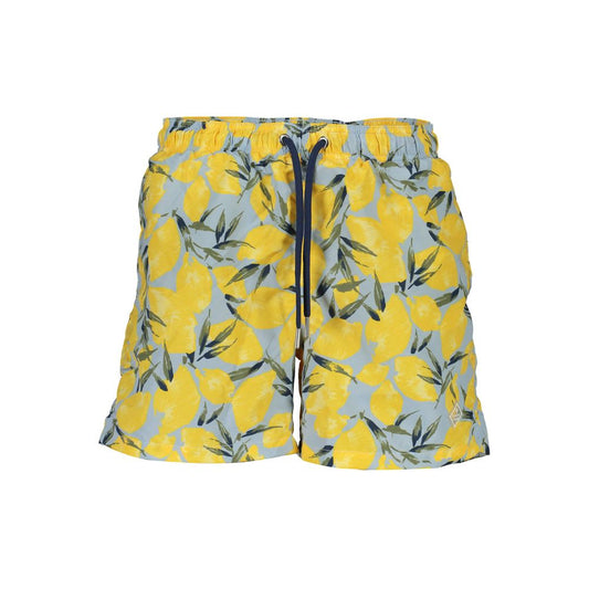 Azzurro Polyester Men Swim Boxer