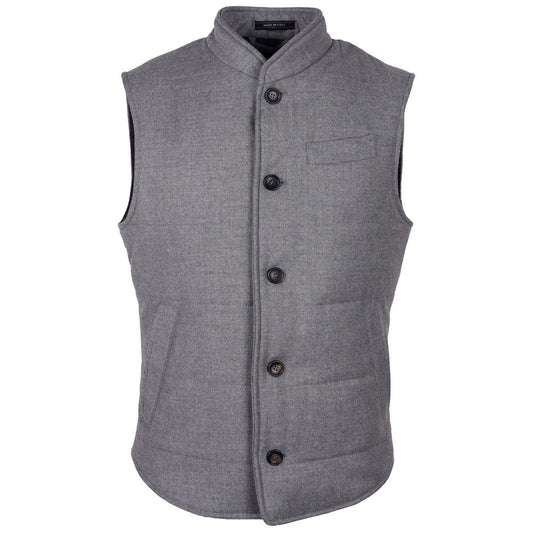 Gray Wool Sleveless Jacket