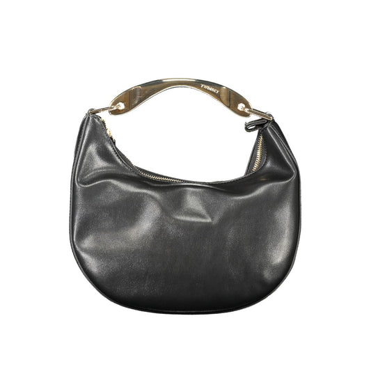 Black Polyethylene Women Handbag