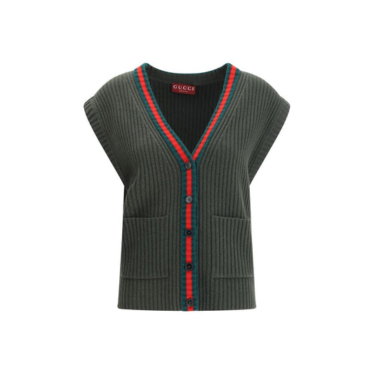 Wool Cardigan Vest