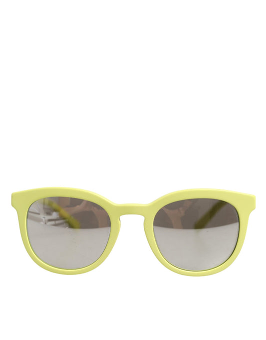 DG4324 Yellow Framed Mirrored Lenses Eyewear Sunglasses