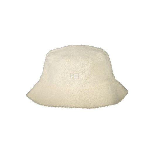 White Polyester Men's Fisherman Hat