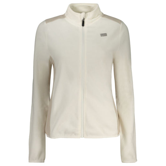 White Polyester Women's Sweatshirt