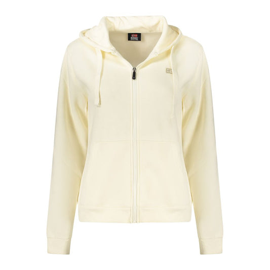 Bianco Cotton Women Sweatshirt