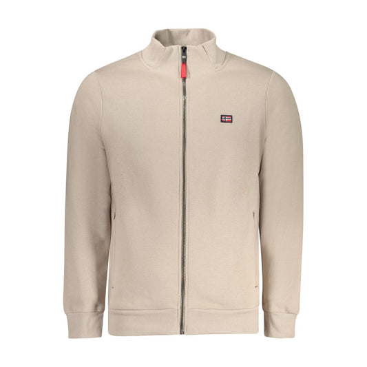 Beige Cotton Men's Sweatshirt