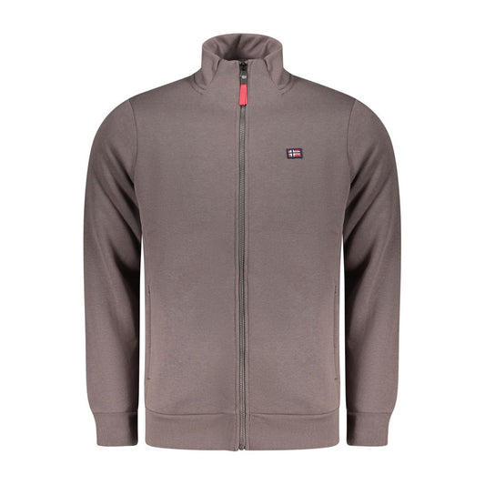 Marrone Cotton Men Sweatshirt