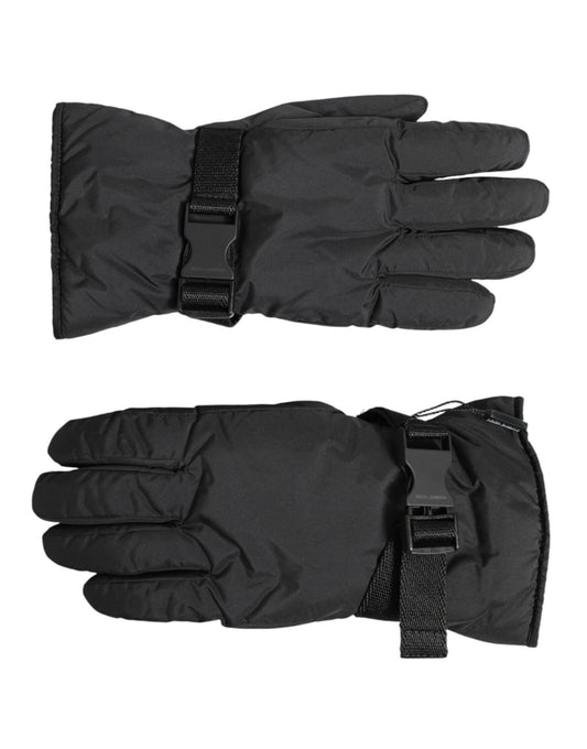 Black Windproof Ski Winter Warm Non Slip Gloves
