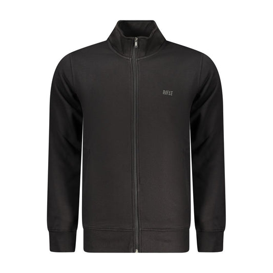 Black Cotton Men's Sweatshirt