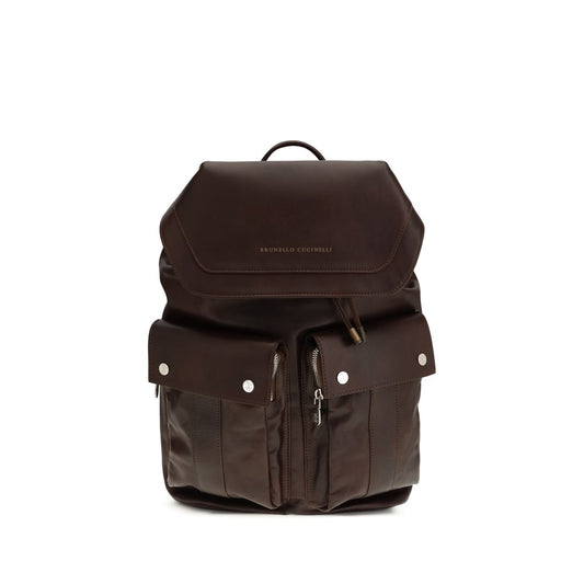 Brown Calf Leather Bos Taurus Backpack