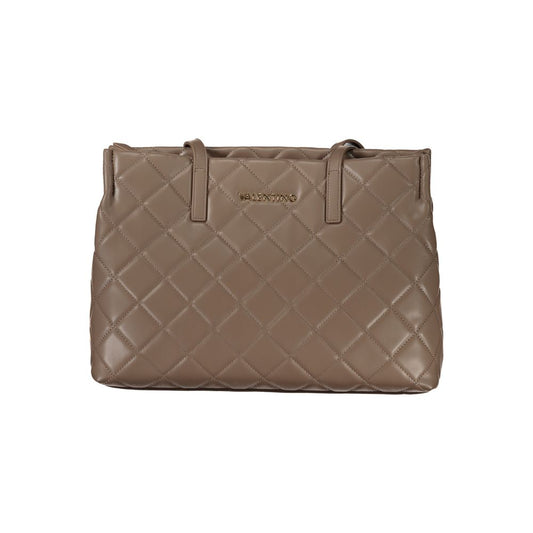 Brown Polyurethane Women's Bag