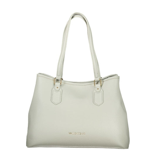 Gray Polyurethane Women's Bag